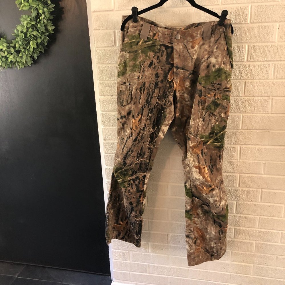 Cabela's Men's/Women's Camo Wide Leg Pants - Brown Green Tan